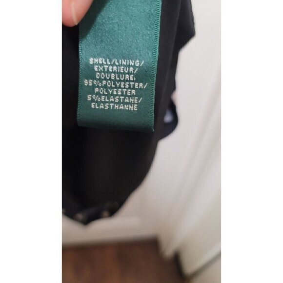 Ralph Lauren Polka Dot Dress With Cowl Neck & Half Sleeves Size 6 - Picture 11 of 12